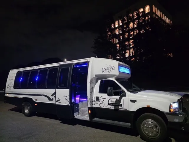Discobus con gruppo di partecipanti a un evento a Roma